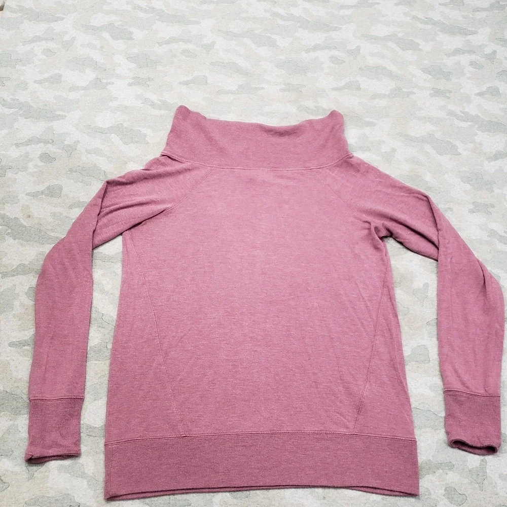 Athleta Sweater Womens Medium Purple‎ Pullover Long Sleeve